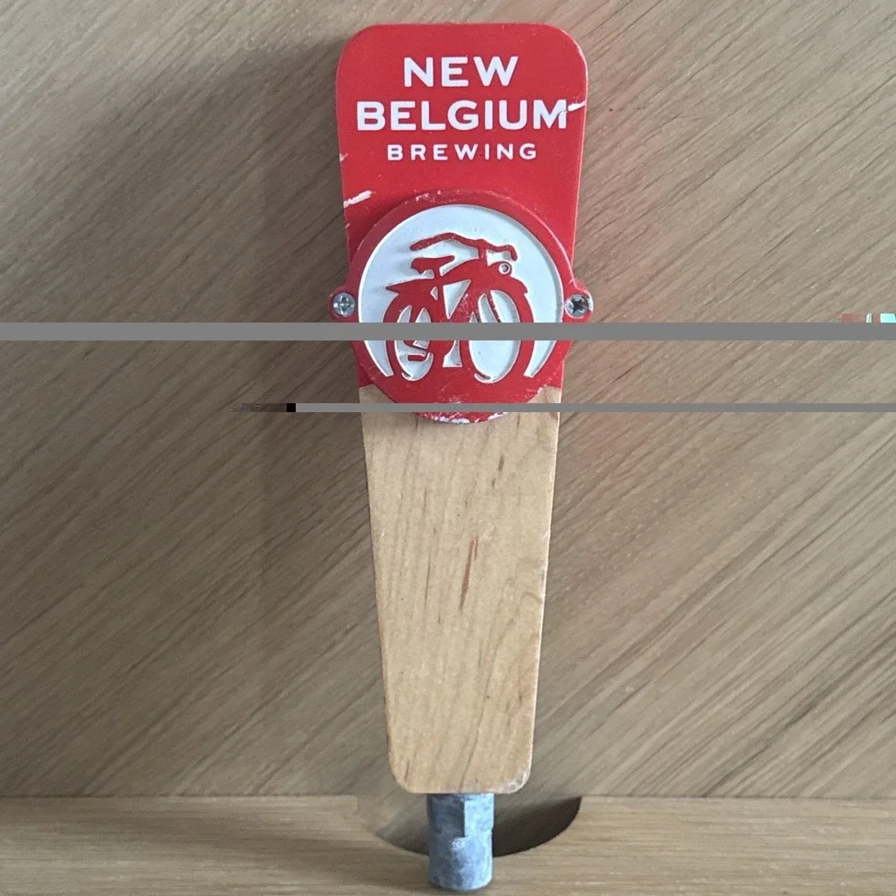 New Belgium Brewing Tap‎ Handle Red Bicycle Logo Beer Dispensing